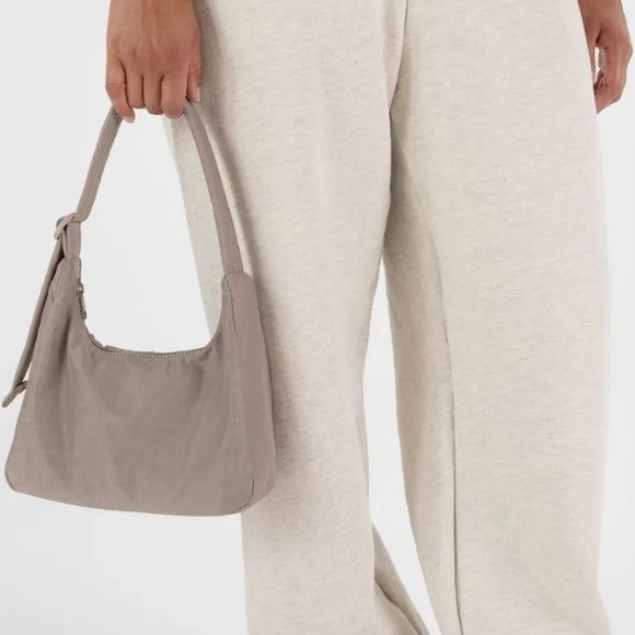 Baggu Mini Nylon Shoulder Bag in Dove - Picture 2 of 3
